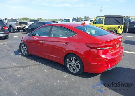 2017 Hyundai Elantra Limited z USA, uszkodzony, nr VIN 5NPD84LF9HH037113